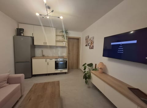 Apartment (One Bedroom Apartment with Garden Vie) | Living room | 32-inch flat-screen TV with cable channels