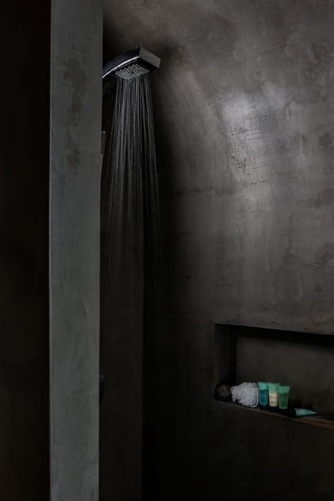 Junior Suite (Outdoor Plunge Pool) | Bathroom | Shower, free toiletries, hair dryer, bathrobes