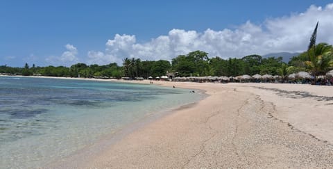 Beach nearby, white sand