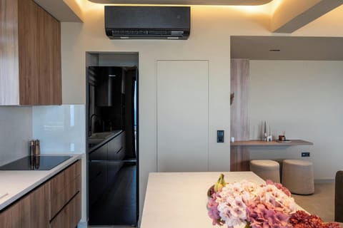 Villa, Sea View | Private kitchen | Full-size fridge, microwave, oven, stovetop