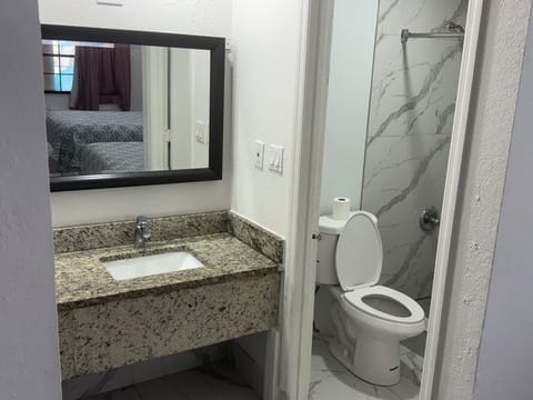 Towels, soap, shampoo