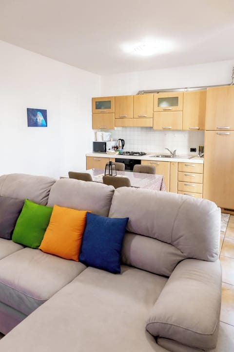 Luxury Apartment, 2 Bedrooms | Private kitchen | Full-size fridge, microwave, oven, dishwasher