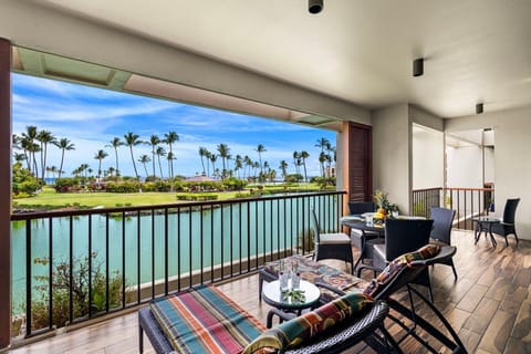 Condo, Multiple Beds, Balcony, Ocean View (Mauna Lani Terrace D203) | Outdoor dining