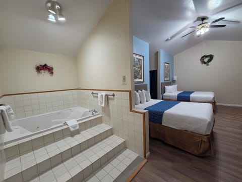 Studio Suite, 2 Queen Beds, Non Smoking | In-room safe, desk, laptop workspace, blackout drapes