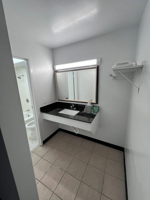 Deluxe Single Room, 1 Queen Bed, Non Smoking | Bathroom | Combined shower/tub, towels, soap, shampoo