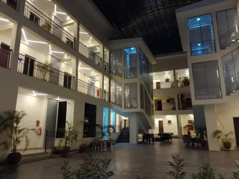 Front of property - evening/night