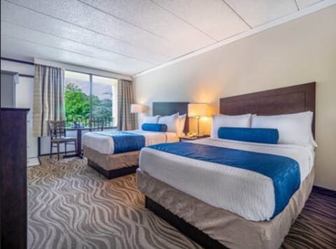 Standard Room, 2 Double Beds, Lake View (Standard Double Room) | In-room safe, blackout drapes, iron/ironing board, free WiFi