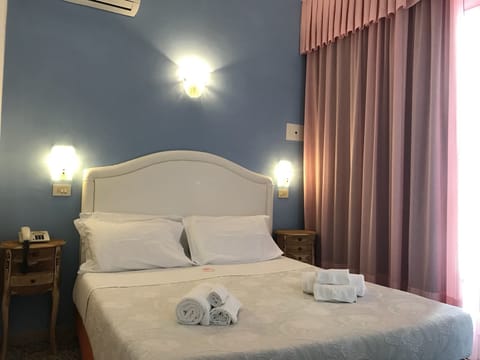 Double or Twin Room, Sea View | In-room safe, desk, free WiFi, bed sheets