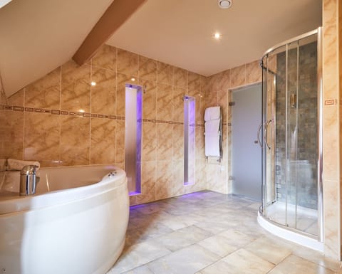 Superior Room | Bathroom | Separate tub and shower, free toiletries, hair dryer, towels