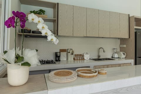 Premier Villa | Private kitchen | Microwave, coffee/tea maker, rice cooker, blender