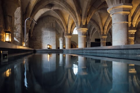 Indoor pool, seasonal outdoor pool