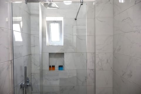 Free toiletries, hair dryer, slippers, towels