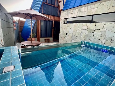 Premium Cabin, Private Pool, Sea View | Living area | TV