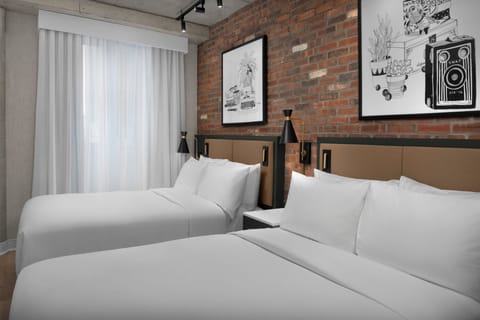 Room, 2 Double Beds | Premium bedding, in-room safe, desk, laptop workspace