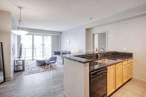 Deluxe Apartment (2 units) | Living area | 42-inch Smart TV with digital channels, Netflix, Hulu