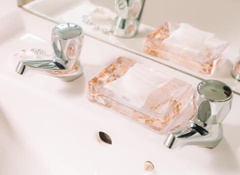 Towels, soap, shampoo, toilet paper