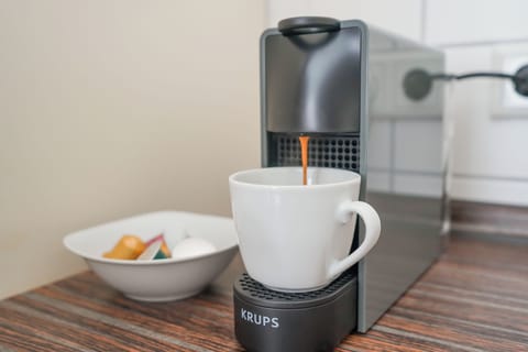 Superior Apartment | Private kitchen | Electric kettle, toaster, highchair