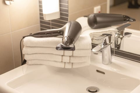 Double Room | Bathroom | Shower, free toiletries, hair dryer, towels