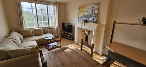 Exclusive Suite, 1 Bedroom, Kitchen, City View | Living area | 50-inch flat-screen TV with cable channels