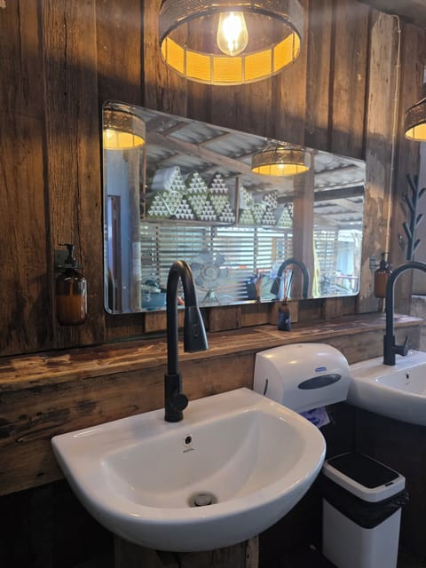 Free toiletries, hair dryer, towels, soap