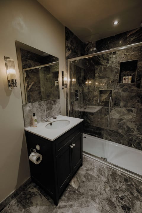 Executive Room | Bathroom | Hair dryer, towels, soap, shampoo