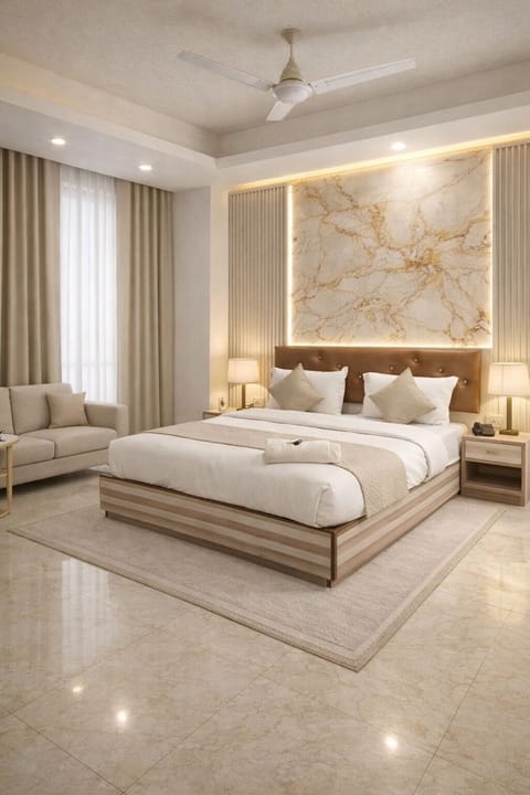 Deluxe Double Room, City View | In-room safe, desk, laptop workspace, soundproofing