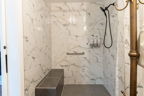 Free toiletries, hair dryer, slippers, towels