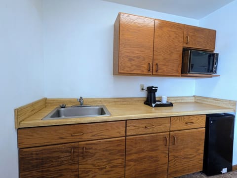 Premium Double Room | Private kitchen | Mini-fridge, microwave, coffee/tea maker