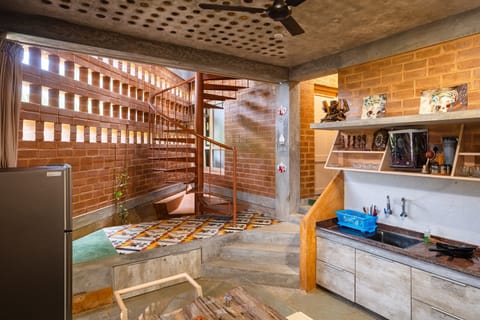 Villa | Private kitchen | Full-size fridge, stovetop, electric kettle, cookware/dishes/utensils