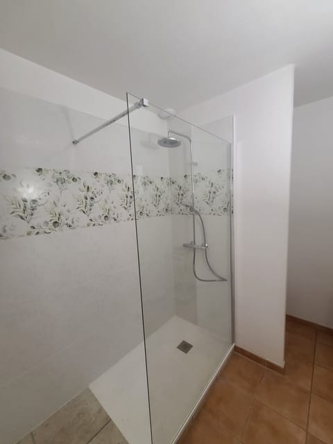 Double Room | Bathroom | Shower, hair dryer, towels, soap