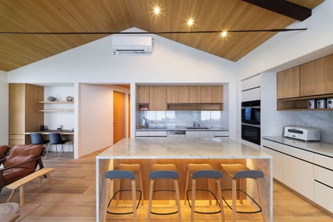 Luxury Chalet, Mountain View | Private kitchen | Fridge, microwave, oven, stovetop