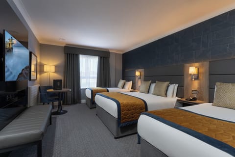 Desk, blackout drapes, iron/ironing board, free WiFi