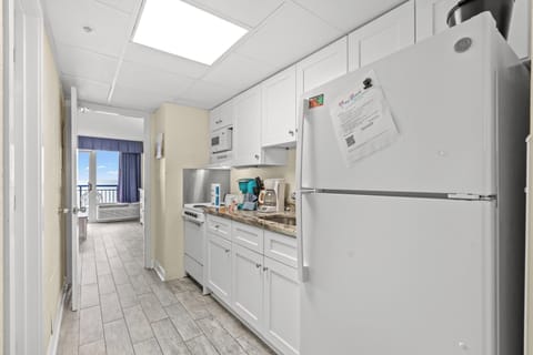 Condo, 1 Bedroom, Balcony, Oceanfront (830) | Private kitchen | Full-size fridge, microwave, stovetop, dishwasher