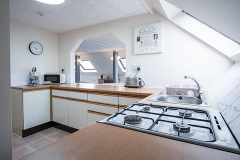 Apartment (1 Bedroom) | Private kitchen | Microwave, oven, stovetop, electric kettle