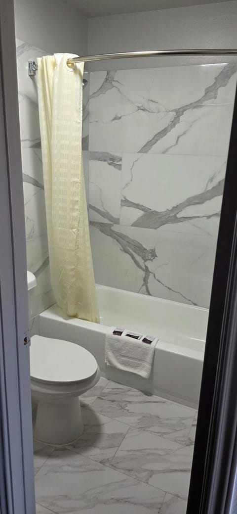 Standard Double Room, Non Smoking | Bathroom | Hair dryer, towels, soap, shampoo