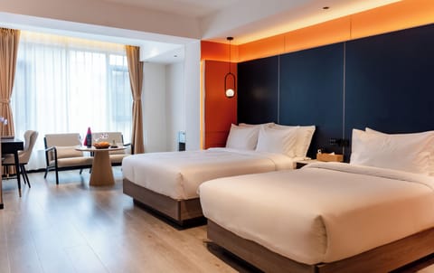 Superior Suite, Multiple Beds, Non Smoking | Premium bedding, soundproofing, iron/ironing board (on request)