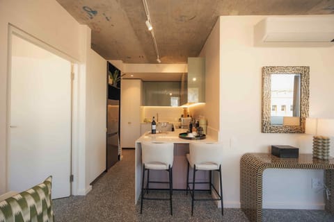 Two Bedroom Apartment | Private kitchen | Full-size fridge, microwave, oven, stovetop