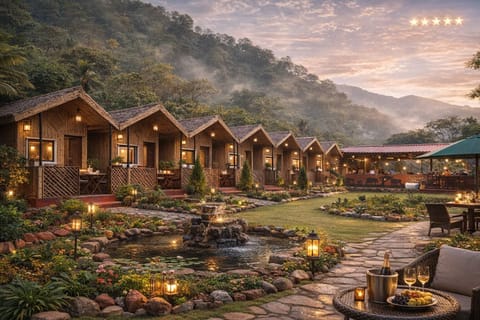 Premium Cabin, Balcony, Mountain View | Premium bedding, individually decorated, individually furnished