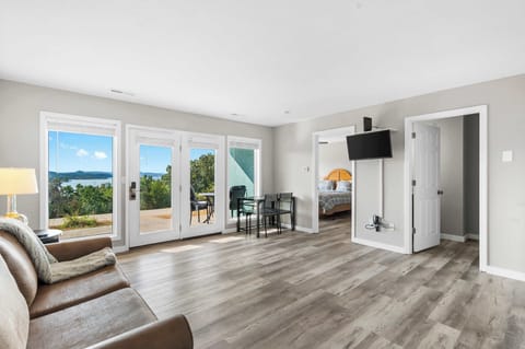 Condo, 1 King Bed with Sofa bed, Patio (Waterview Oasis) | Living area | 40-inch flat-screen TV with digital channels