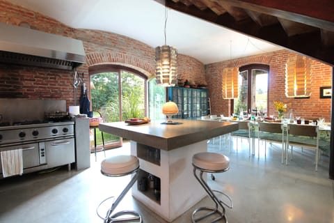 Villa, Garden View | Private kitchen | Espresso maker, fridge, oven, stovetop