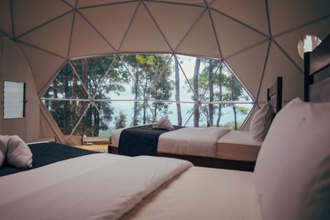 Tent, 2 Double Beds | Blackout drapes, free WiFi