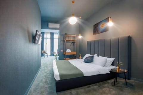 Double Room, Courtyard View (2) | In-room safe, desk, laptop workspace, blackout drapes