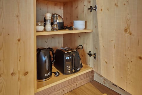 Superior Chalet, Mountain View | Private kitchen | Electric kettle