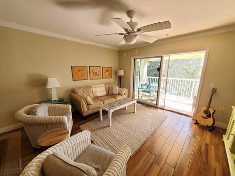 Condo, Multiple Beds, Patio, Pool View (Ocean Reef 306) | Living area