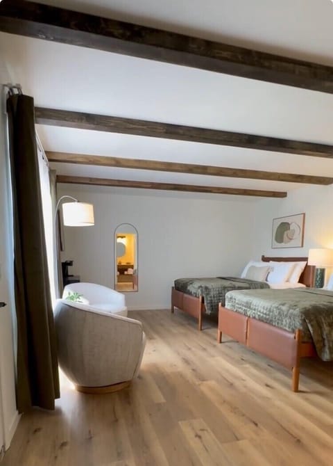 Double Room, 2 Queen Beds, Non Smoking, Housekeeping | Free WiFi, bed sheets