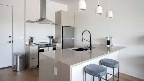 Apartment (1 Bedroom) | Private kitchen | Fridge, coffee/tea maker