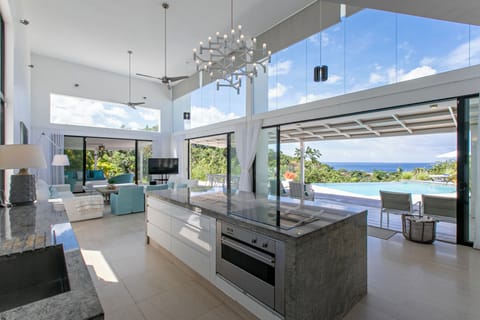 Deluxe Villa, Partial Ocean View | Private kitchen
