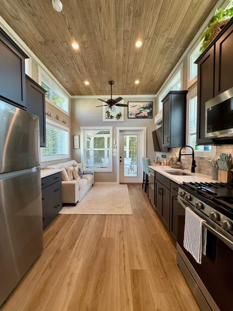 1 Bed/ 1 Bath Bunkhouse w/ Loft -Pet Friendly, Sleeps 6 | Living area | 50-inch Smart TV with digital channels, streaming services