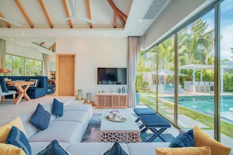 Villa (3 Bedrooms) | Living area | 50-inch TV with cable channels