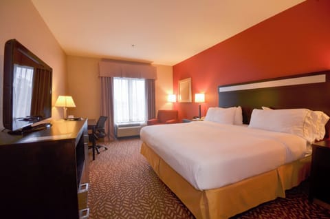 Desk, laptop workspace, blackout drapes, soundproofing